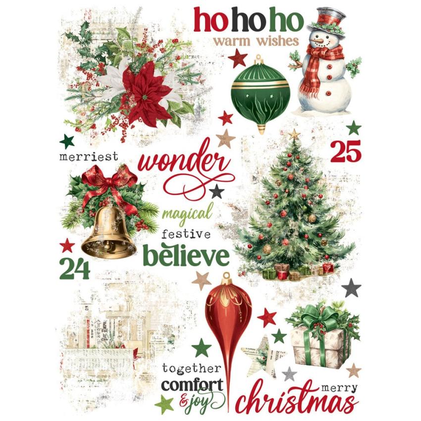 Simple Stories - Transfer Sticker "Simple Vintage Believe" Rub Ons