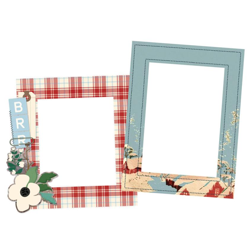 Simple Stories - Chipboard Frames "Simple Vintage Flannel Season" 