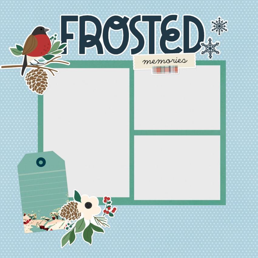 Simple Stories - Stanzteile "Simple Vintage Flannel Season" Pages Pieces