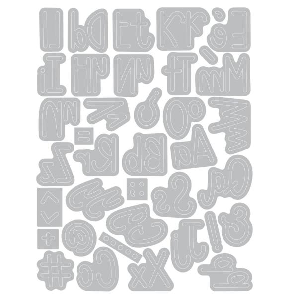 Sizzix - Stanzschablone "Simple Letters" Thinlits Craft Dies