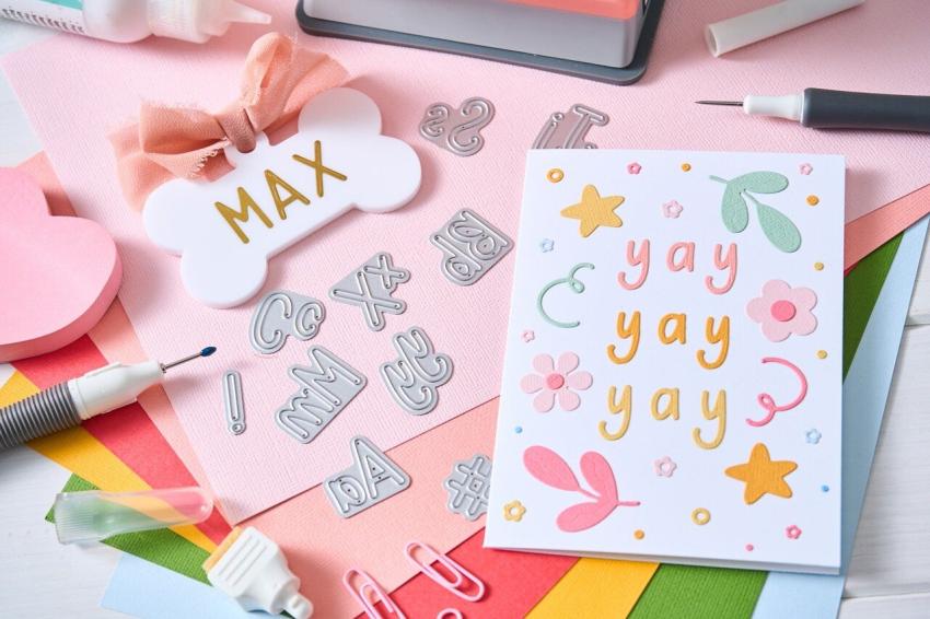 Sizzix - Stanzschablone "Simple Letters" Thinlits Craft Dies