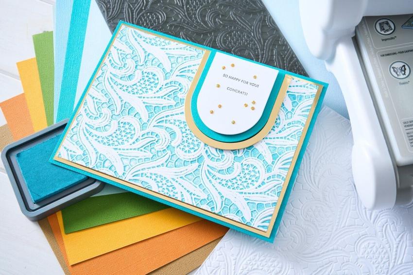 Sizzix - 3D Prägefolder "Lacy Leaves" Embossing Folder Design by Eileen Hull
