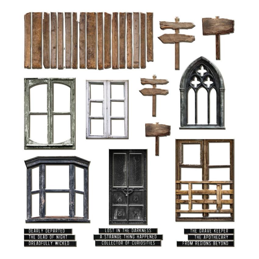 Tim Holtz - Idea Ology - Fenster & Türen "Halloween Baseboards"