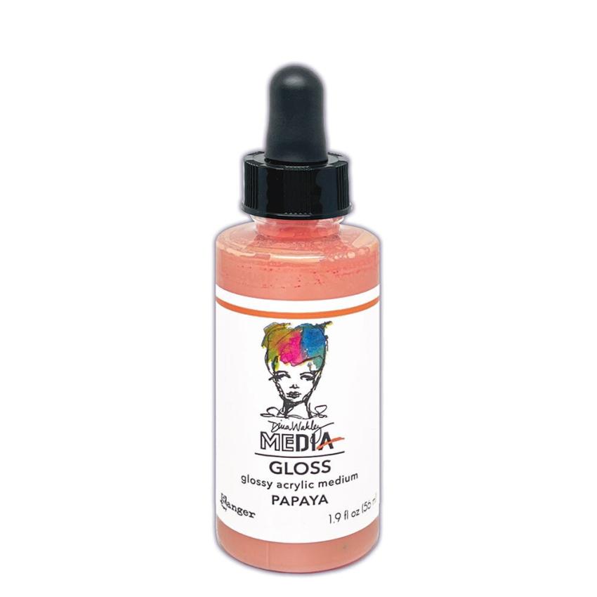 Ranger - Acrylfarbe "Papaya" Media Gloss 56ml by Dina Wakley