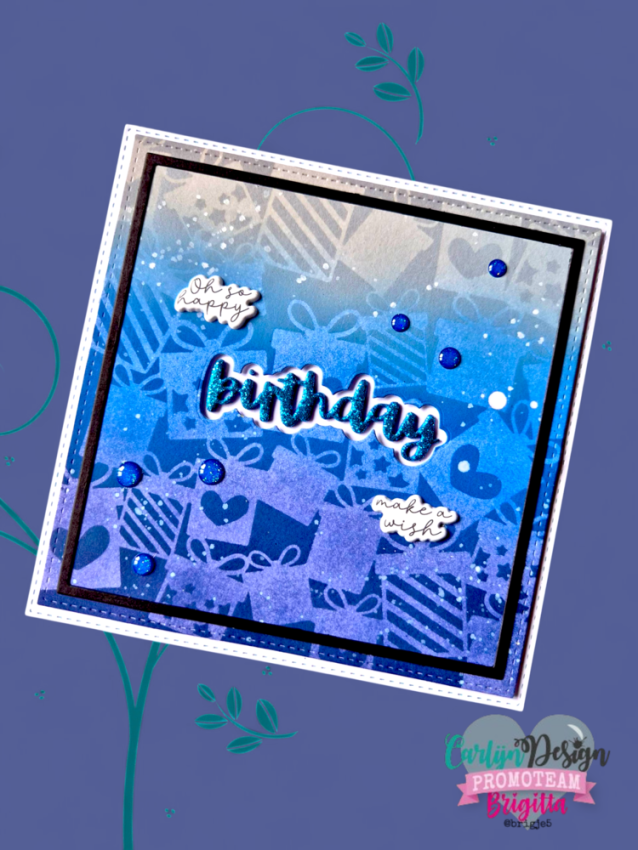 Carlijn Design - Schablone 15,5x15,5cm "Kerst Patronen" Stencil