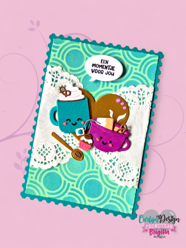Carlijn Design - Schablone 15,5x15,5cm "Retro Patronen" Stencil