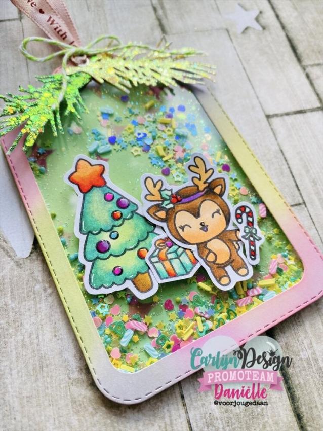 Carlijn Design - Stempelset "Vrohoholijk Kerstbeest " Clear Stamps