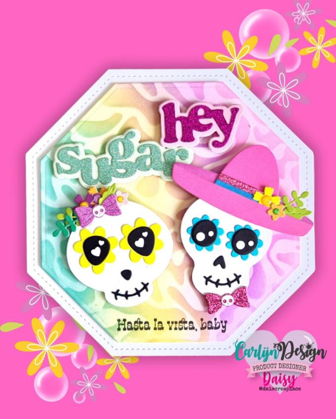 Carlijn Design - Stempelset "Sugar Skulls" Clear Stamps