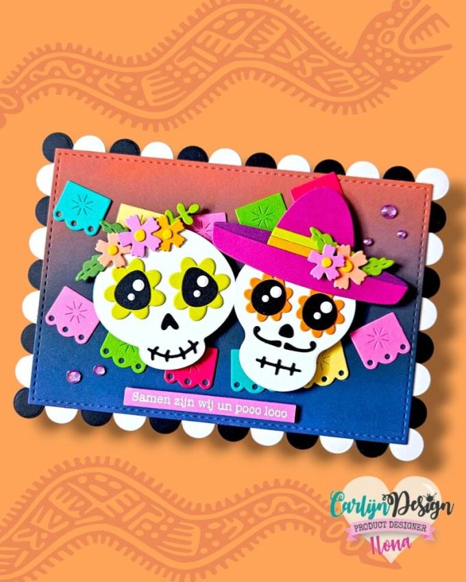 Carlijn Design - Stempelset "Sugar Skulls" Clear Stamps
