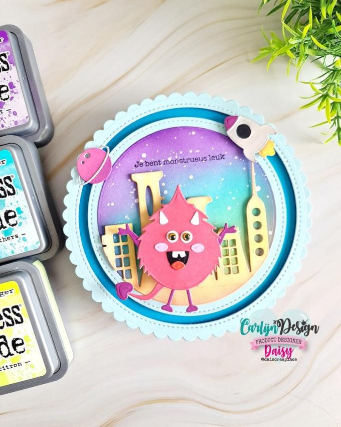 Carlijn Design - Stanzschablone "Peculiar City" Dies 