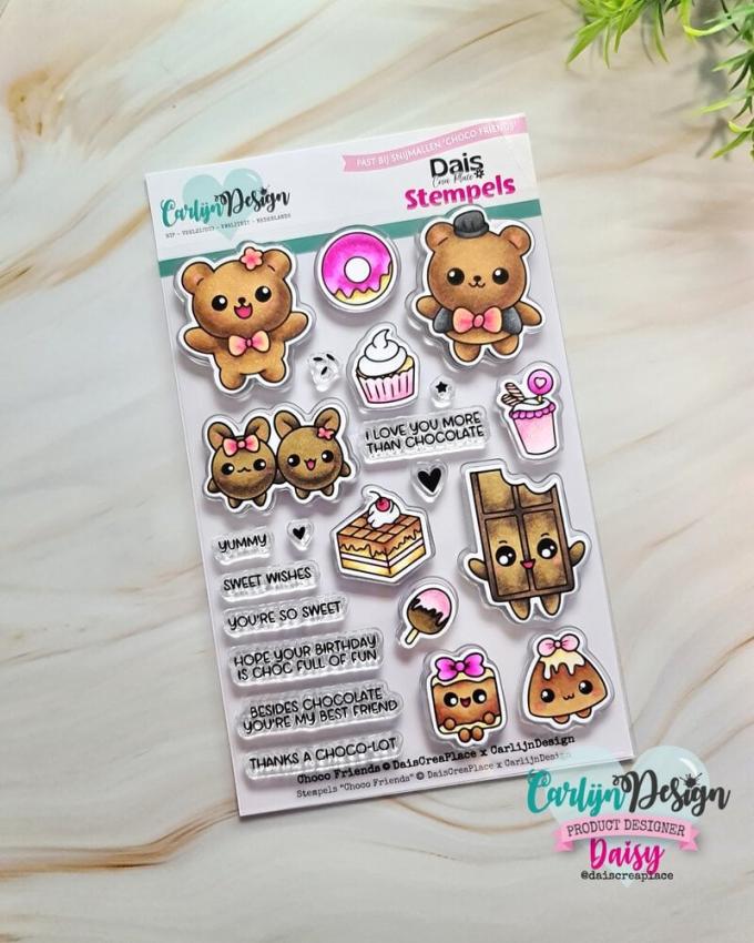 Carlijn Design - Stempelset "Choco Friends " Clear Stamps