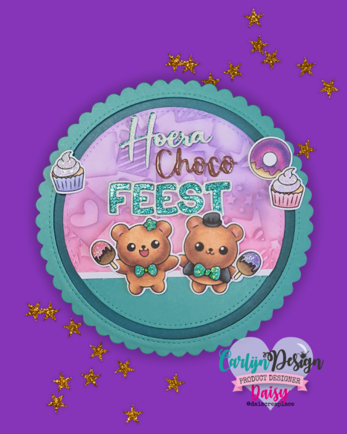 Carlijn Design - Stanzschablone "Choco Friends Words" Dies 