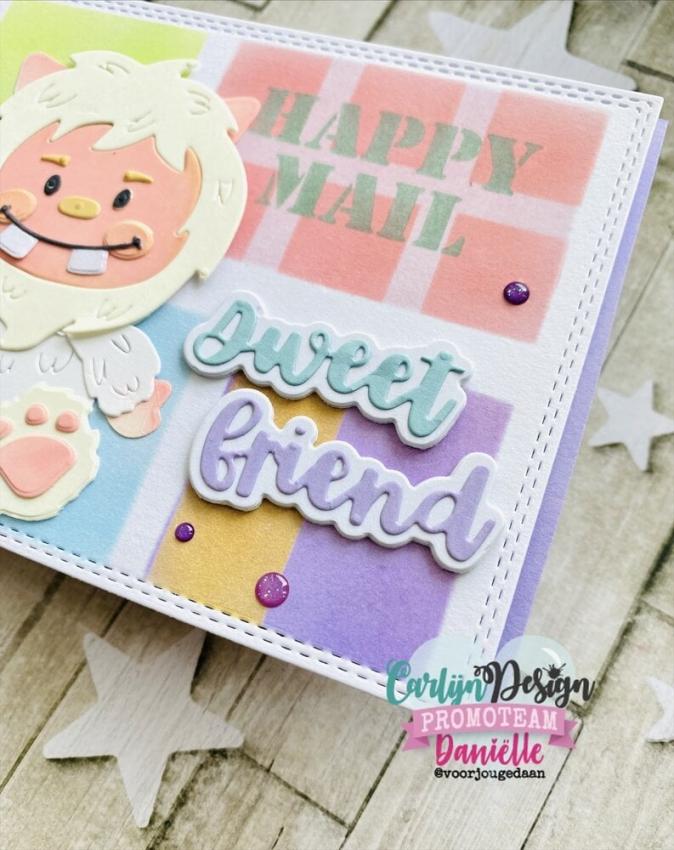 Carlijn Design - Stanzschablone "Choco Friends Words" Dies 