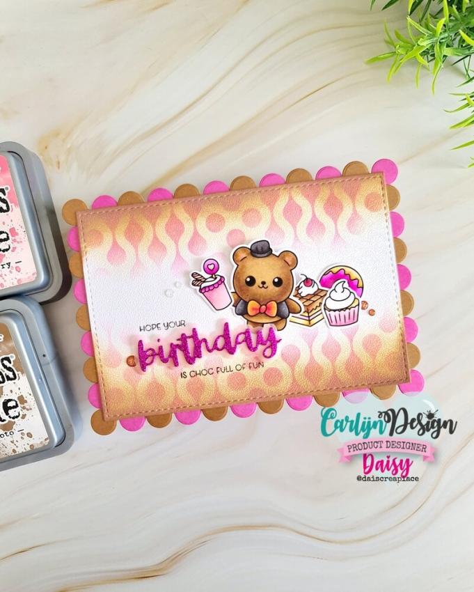 Carlijn Design - Stanzschablone "Choco Friends Words" Dies 