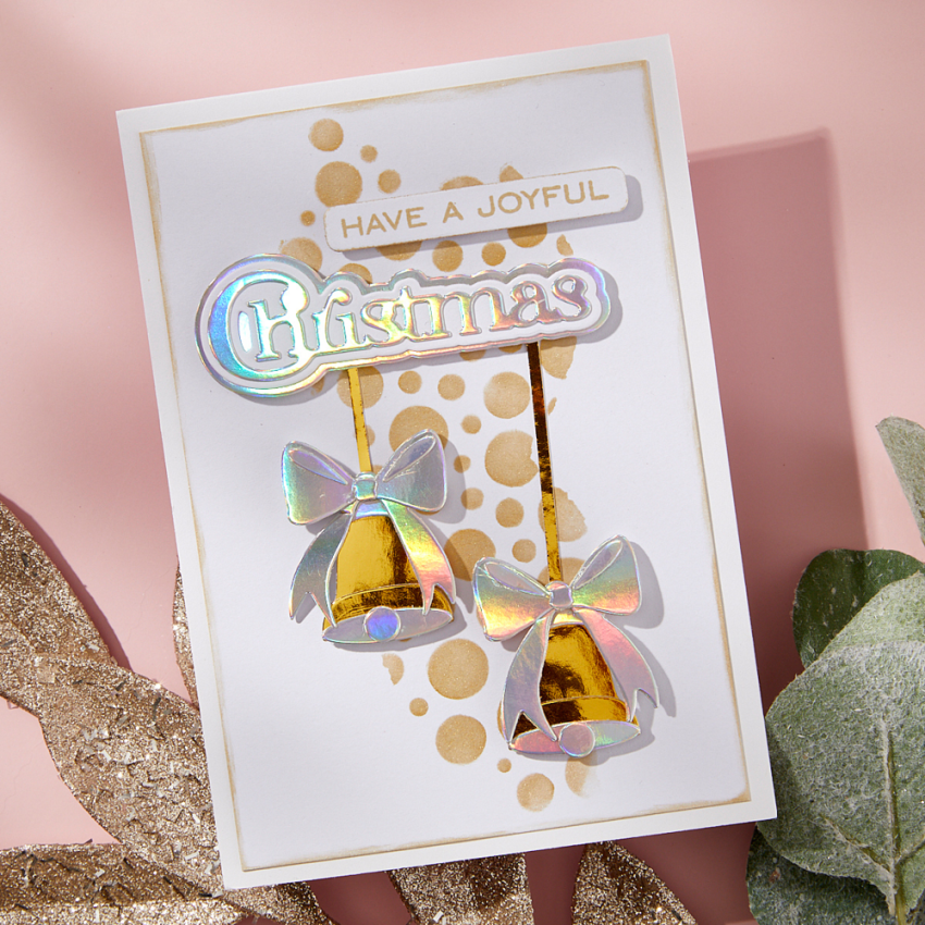 Spellbinders - Stanzschablone "Bow & Bell Scallop Frame" Dies