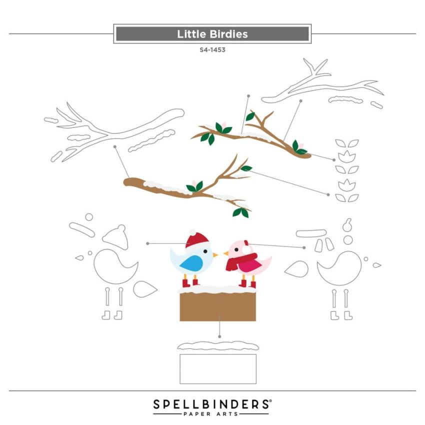 Spellbinders - Stanzschablone "Little Birdies" Dies