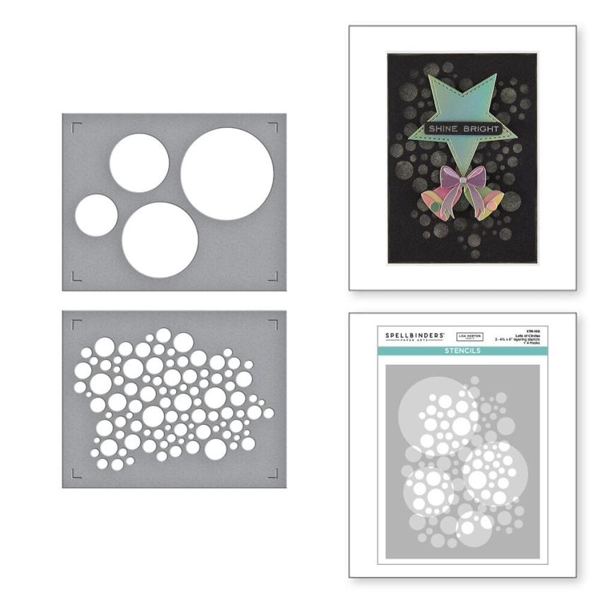 Spellbinders - Schablone "Lots of Circles" Stencil