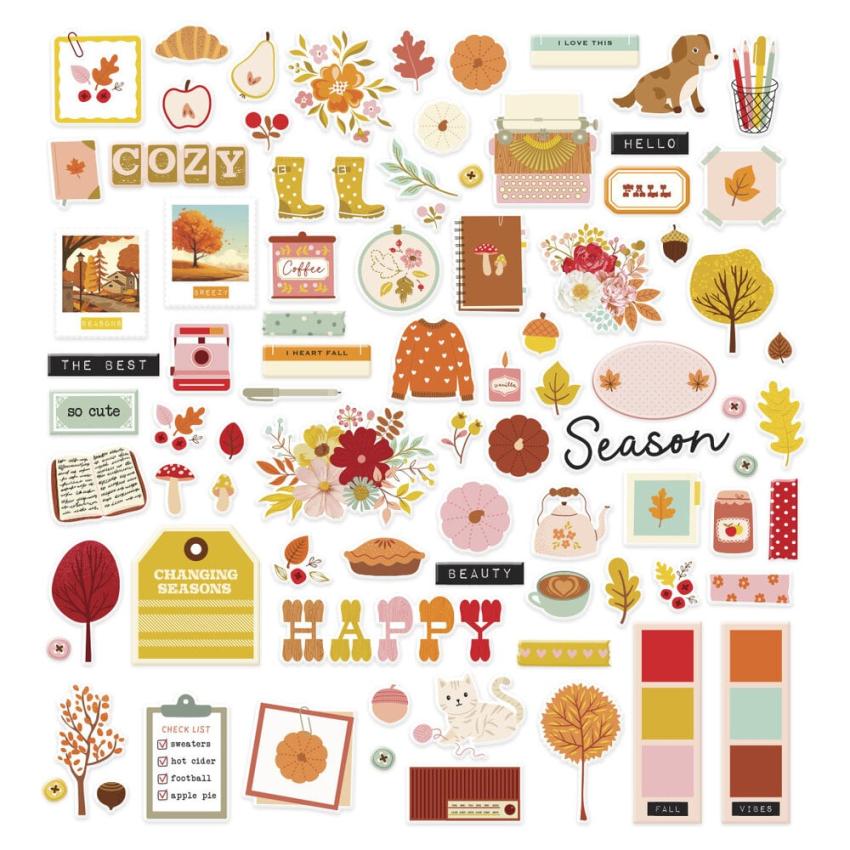 Spellbinders - Stanzteile "Autumn Archives" Die Cuts