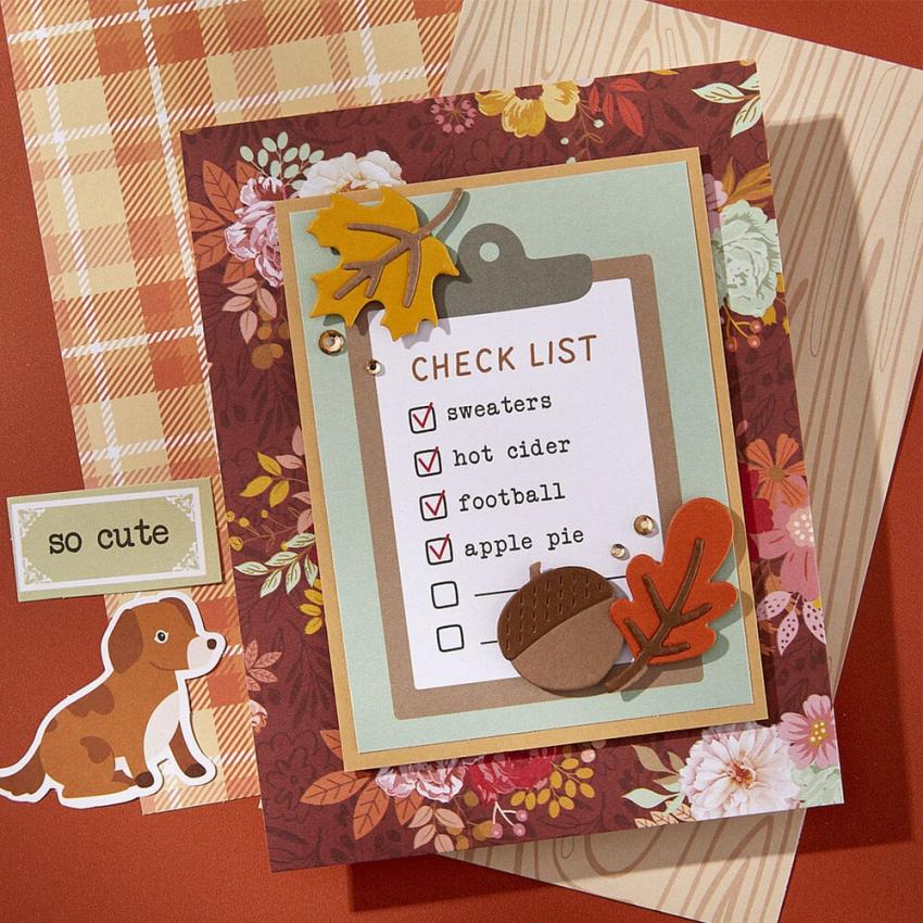 Spellbinders - Stanzteile "Autumn Archives" Die Cuts