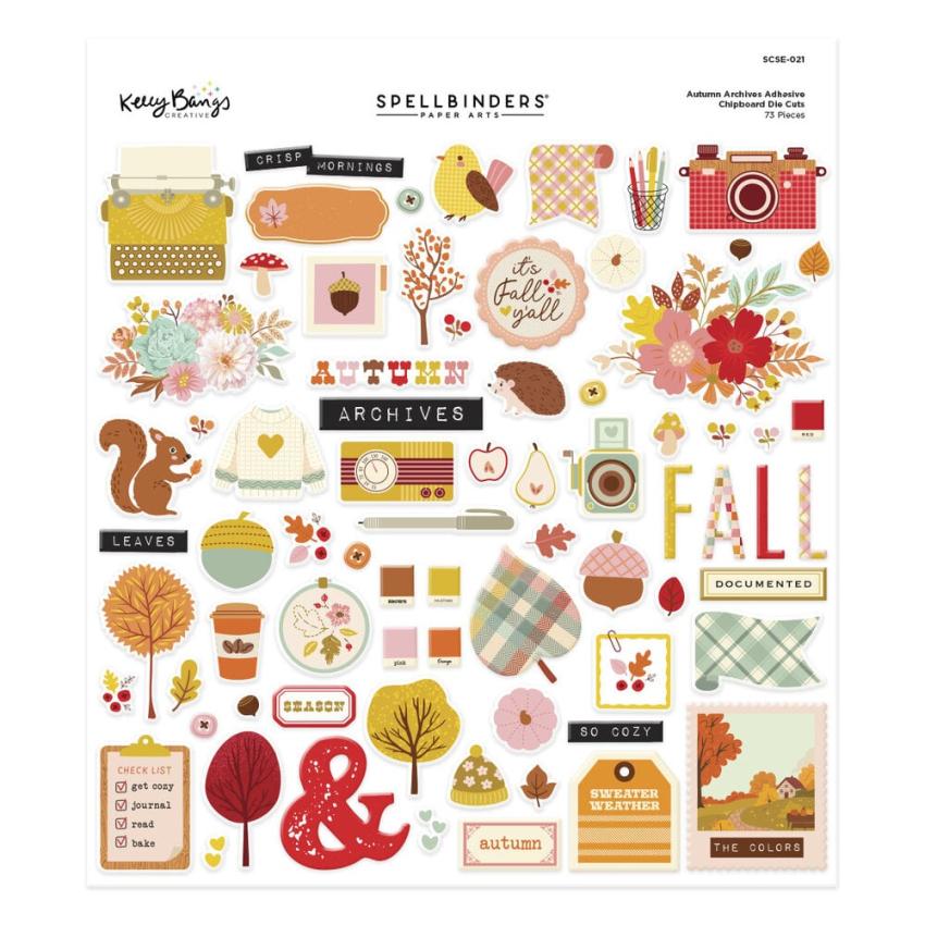 Spellbinders - Aufkleber "Autumn Archives 2" Sticker