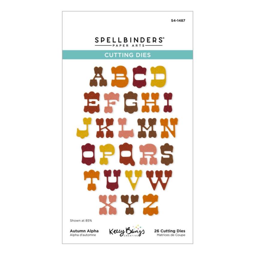 Spellbinders - Stanzschablone "Autumn Alpha" Dies