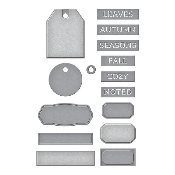 Spellbinders - Stanzschablone "Documenting Labels" Dies