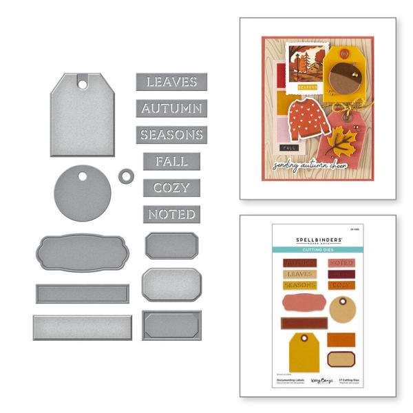 Spellbinders - Stanzschablone "Documenting Labels" Dies