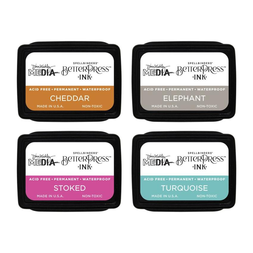 Spellbinders - Stempelkissen "Dina's Faves" BetterPress Ink Mini Set