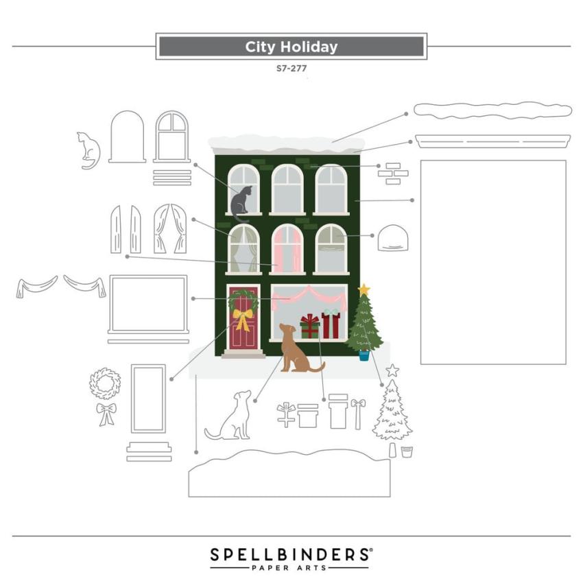 Spellbinders - Stanzschablone "City Holiday" Dies
