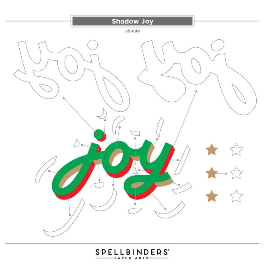 Spellbinders - Stanzschablone "Shadow Joy" Dies
