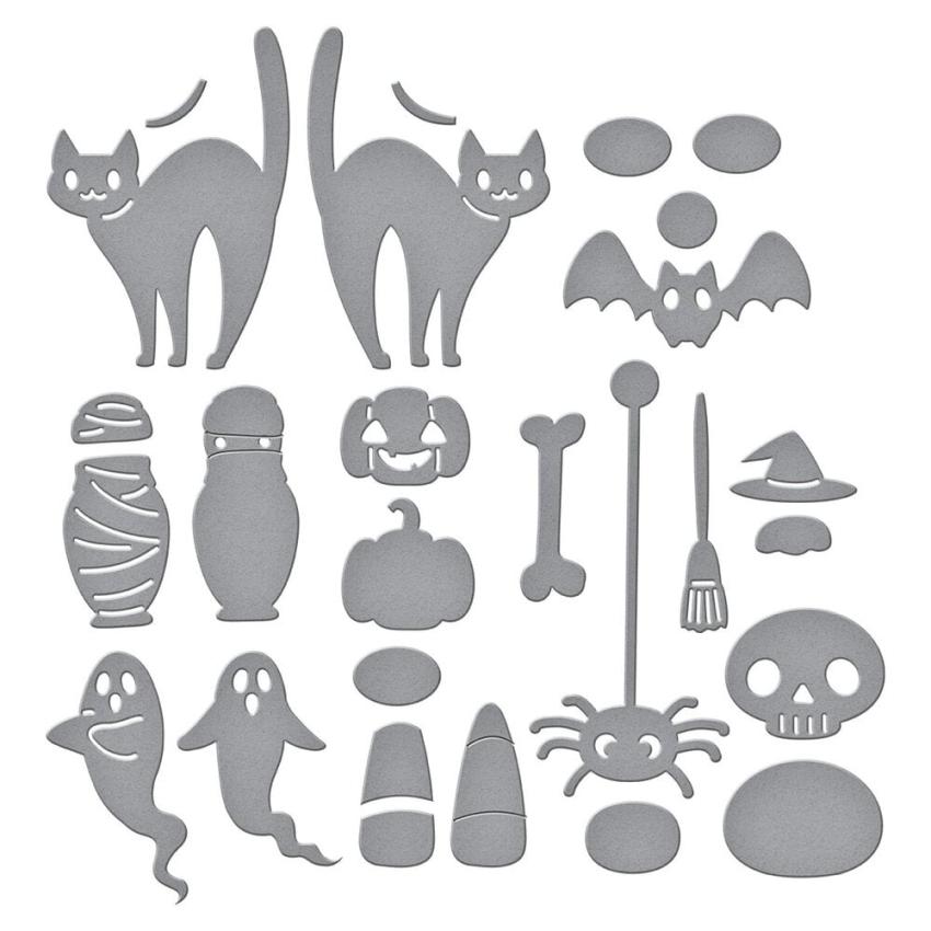 Spellbinders - Stanzschablone "Halloween Tick Tock" Dies