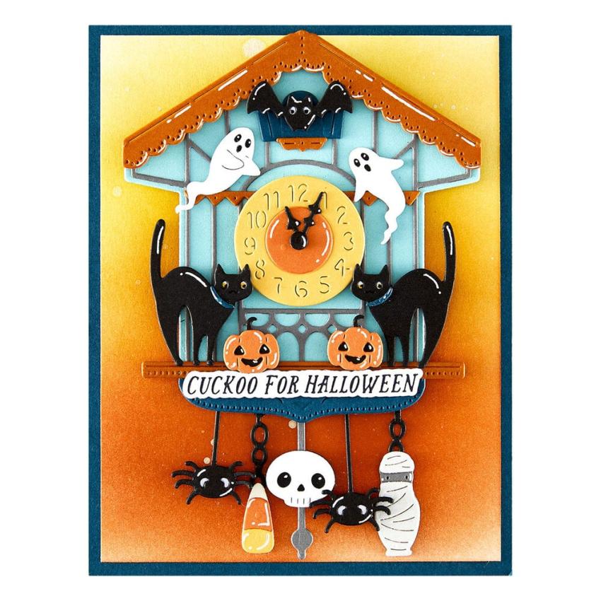 Spellbinders - Stanzschablone "Halloween Tick Tock" Dies