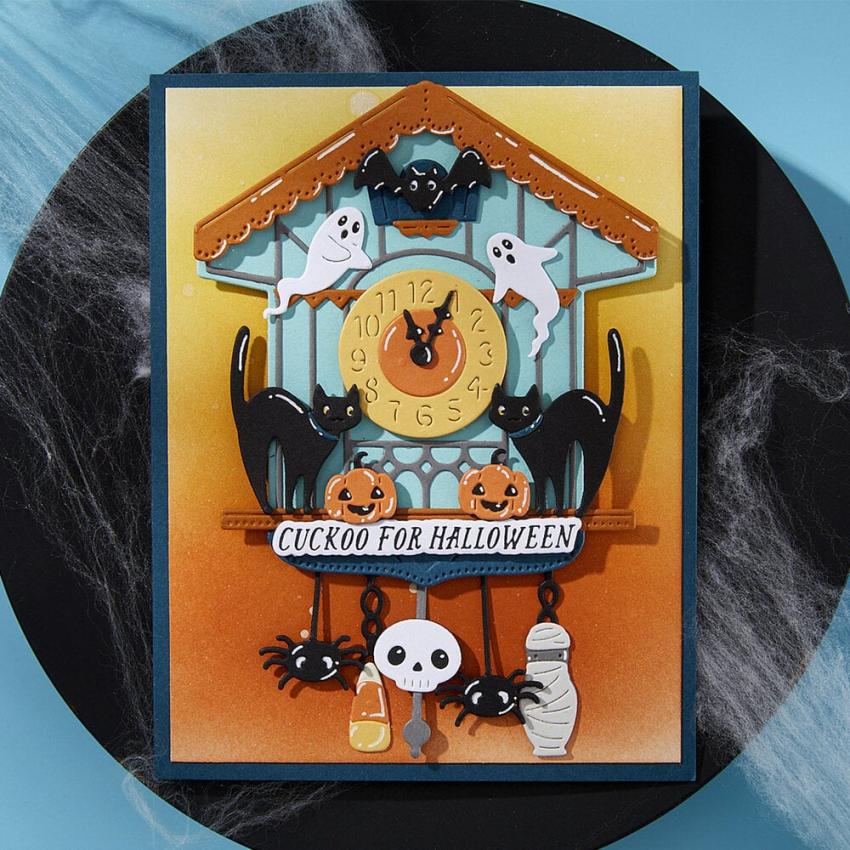 Spellbinders - Stanzschablone "Halloween Tick Tock" Dies