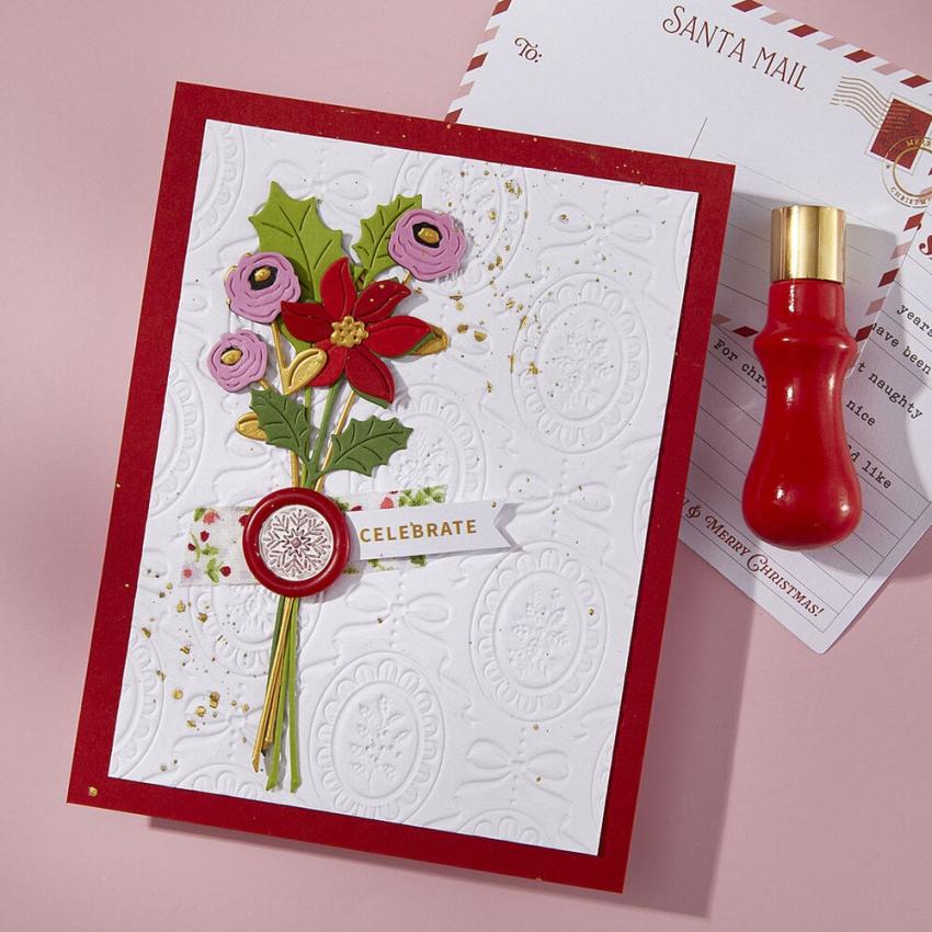 Spellbinders - Wachssiegel Stempel "Snowflakes" Wax Seal Stamp