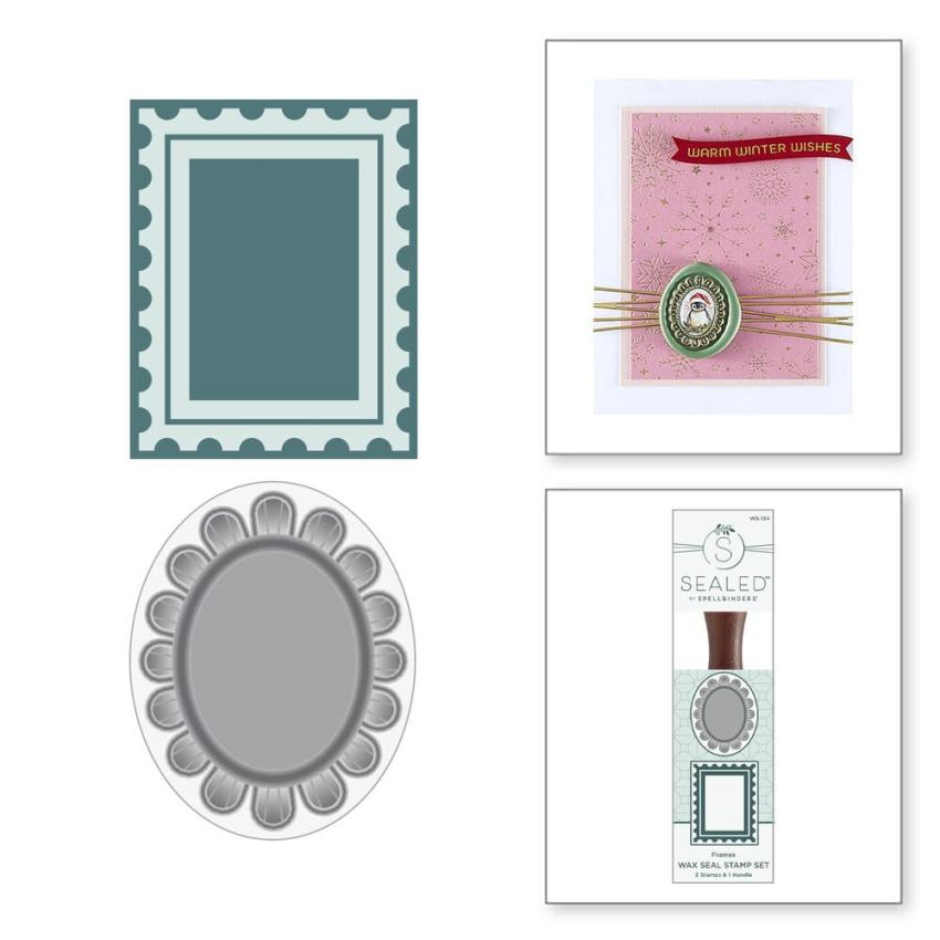 Spellbinders - Wachssiegel Stempel "Frames" Wax Seal Stamp