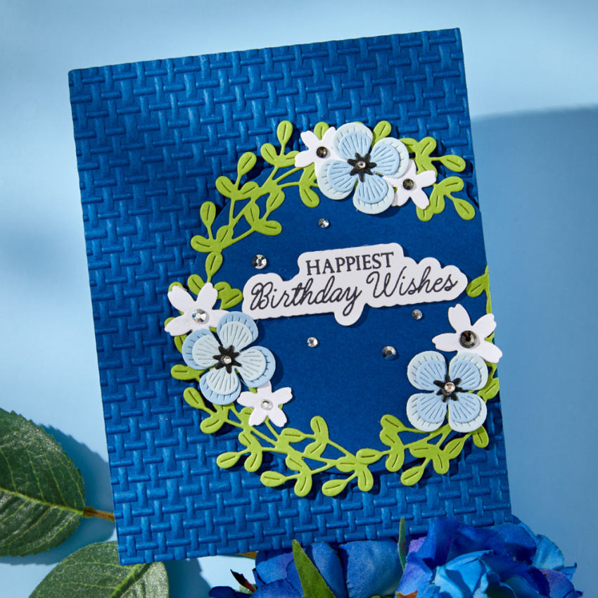 Spellbinders - Prägefolder "Linen" Embossingfolder