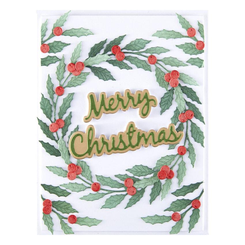 Spellbinders - Stanzschablone "Seasonal Wreath Foliage" Dies