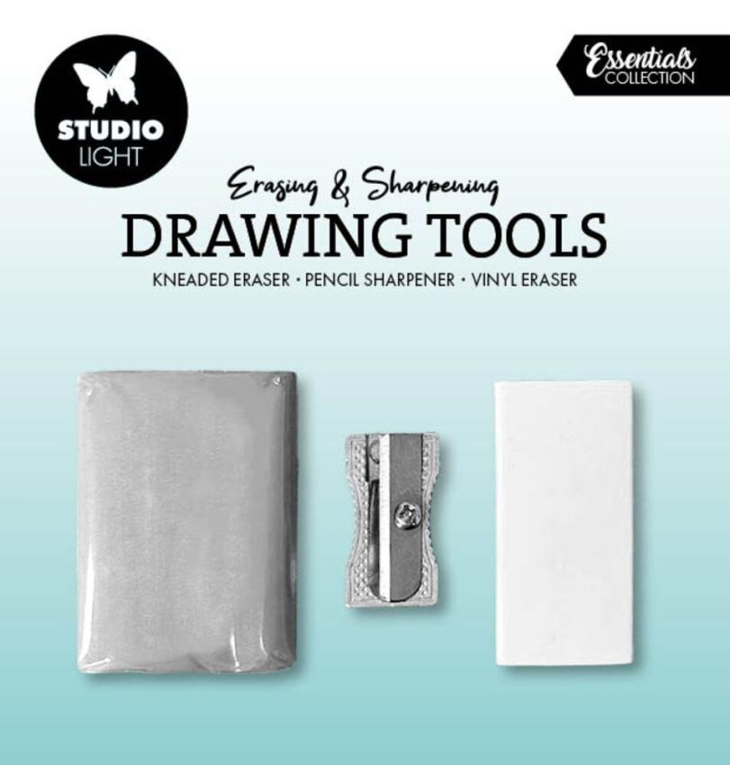 Studio Light - Radiergummi & Anspitzer - Kneaded/Vinyl Eraser & Pencil Sharpener