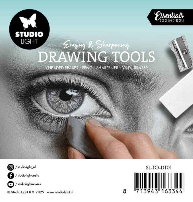 Studio Light - Radiergummi & Anspitzer - Kneaded/Vinyl Eraser & Pencil Sharpener