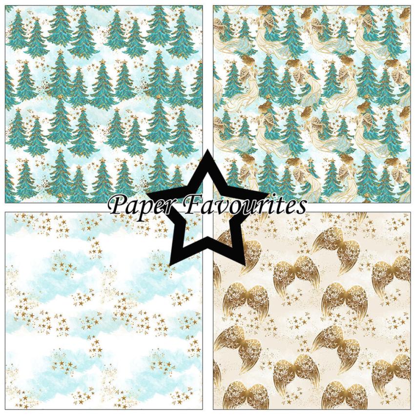 Paper Favourites - Designpapier "Christmas Angel" Paper Pack 12x12 Inch 8 Bogen