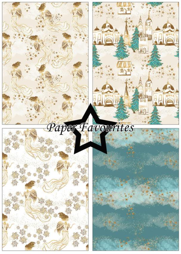 Paper Favourites - Designpapier "Christmas Angel" Paper Pack A5 - 24 Bogen