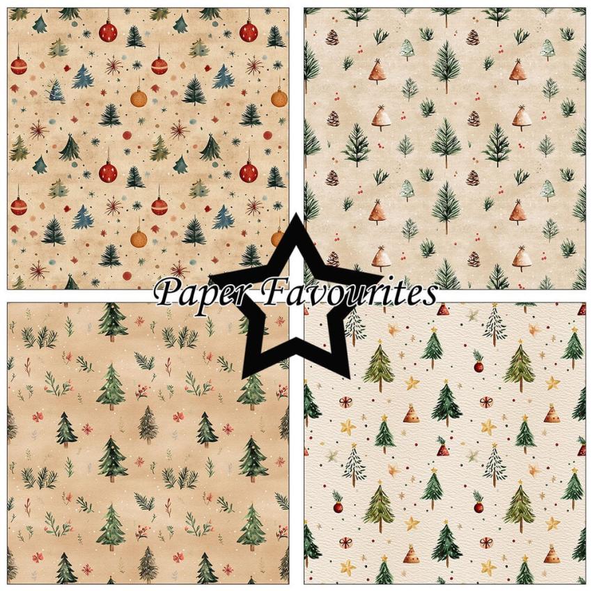 Paper Favourites - Designpapier "Christmas Pattern" Paper Pack 12x12 Inch 8 Bogen