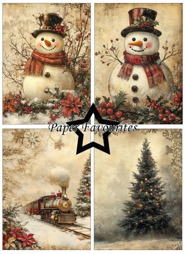 Paper Favourites - Designpapier "Victorian Christmas" Paper Pack A6 - 24 Bogen