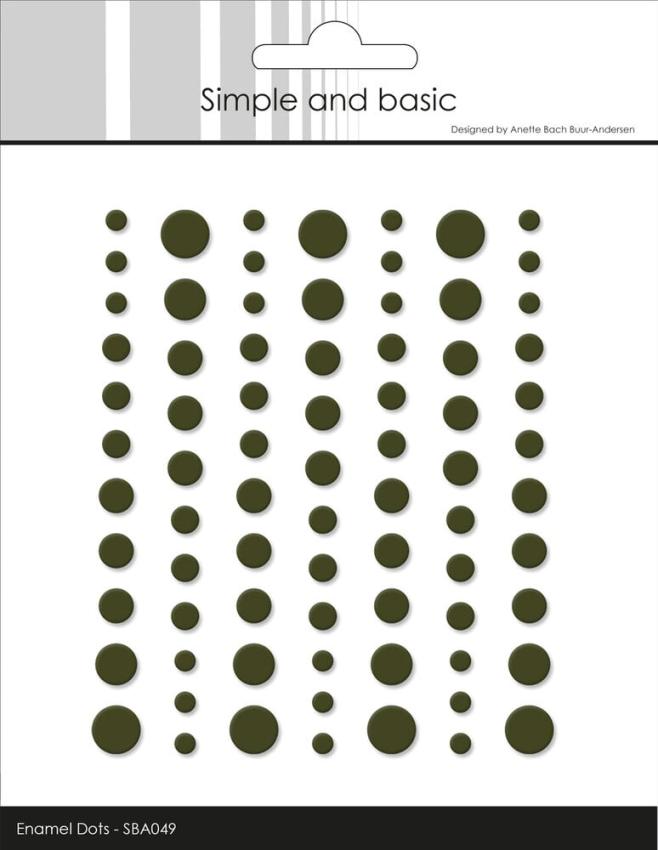 Simple and Basic - Adhesive Matte Enamel Dots "Forest Green"