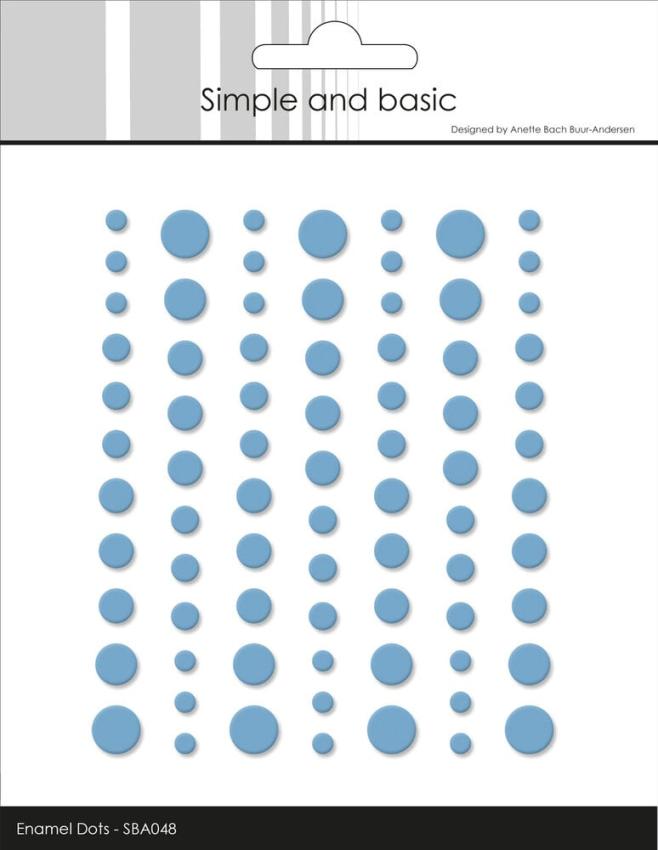 Simple and Basic - Adhesive Matte Enamel Dots "Light Blue"