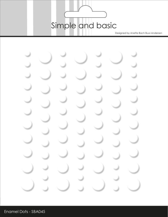 Simple and Basic - Adhesive Matte Enamel Dots "Soft White"