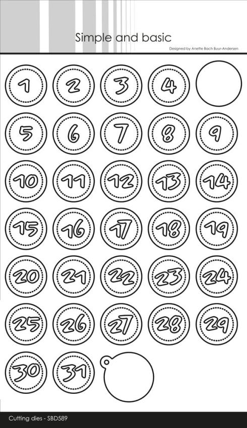Simple and Basic - Stanzschablone "Numbers in a Circle" Dies