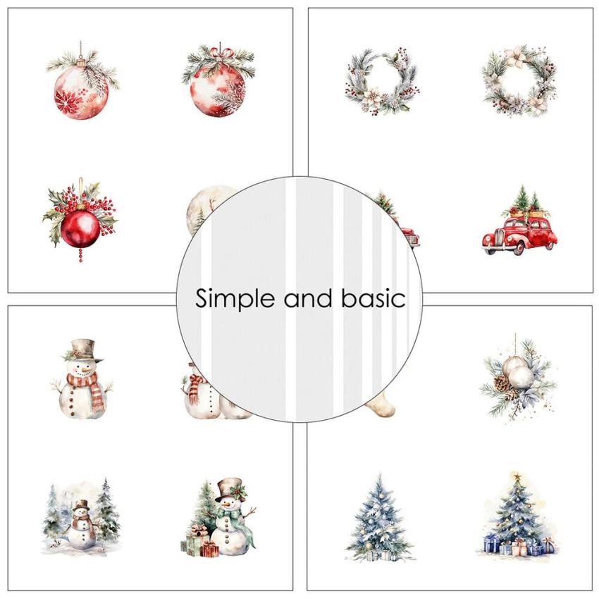 Simple and Basic - Designpapier "Christmas" Paper Pack 12x12 Inch - 8 Bogen 