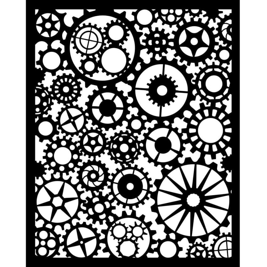 Stamperia - Schablone 20x25cm "Gears Pattern" Stencil