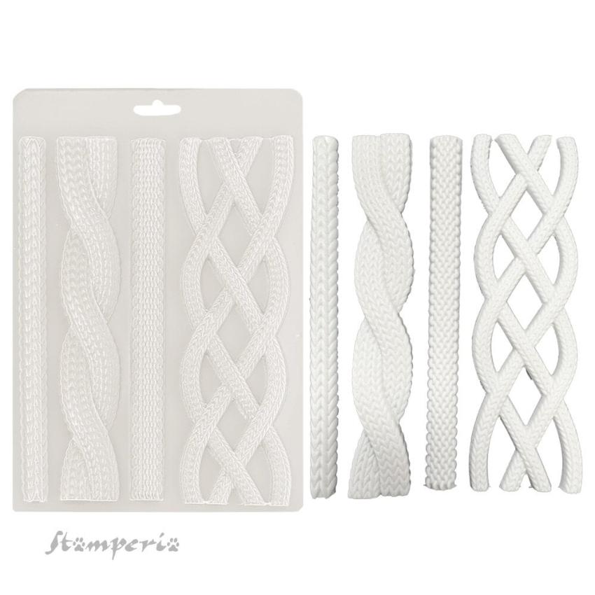 Stamperia - Gießform A5 "Cords" Soft Mould 